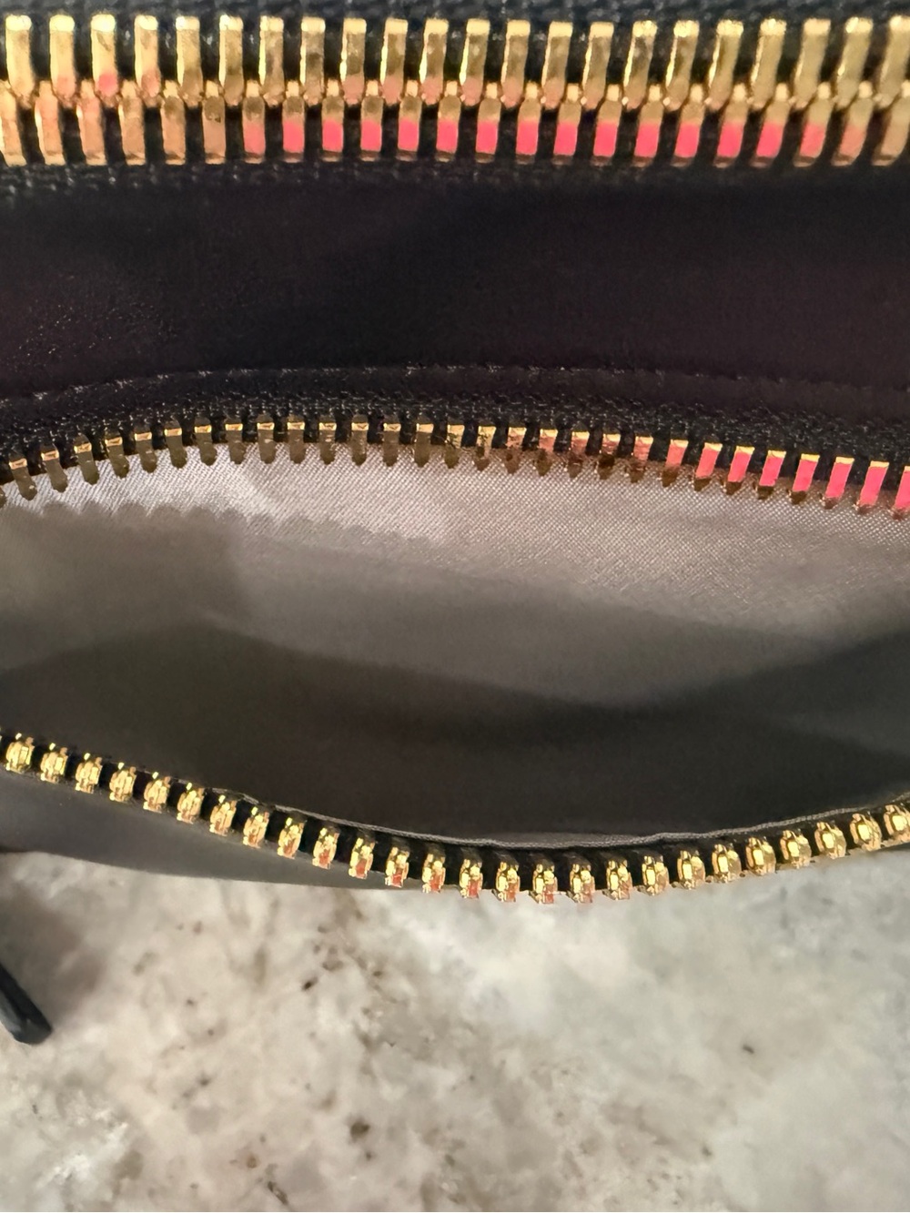 TUMI Voyageur Marcie Black Leather Crossbody Bag Gold Hardware - Picture 5 of 7